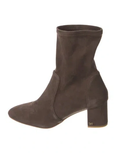 Pre-owned Stuart Weitzman Suede Boots In Brown