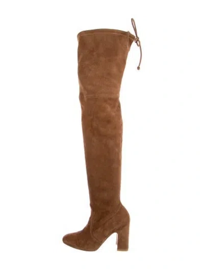 Pre-owned Stuart Weitzman Suede Boots In Brown