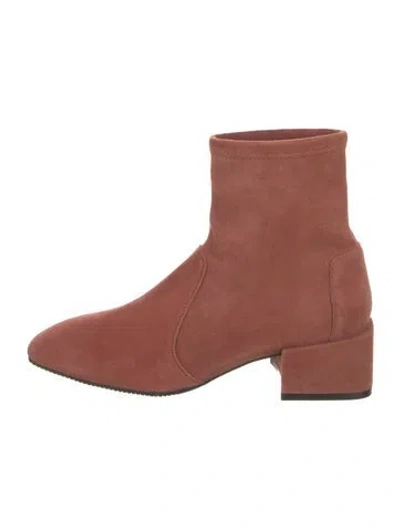 Pre-owned Stuart Weitzman Suede Boots In Brown