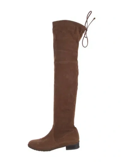Pre-owned Stuart Weitzman Suede Boots In Brown