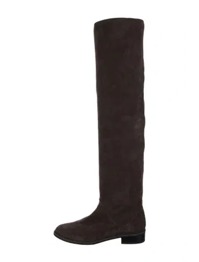 Pre-owned Stuart Weitzman Suede Boots In Brown