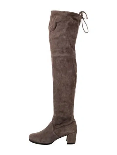 Pre-owned Stuart Weitzman Suede Boots In Brown