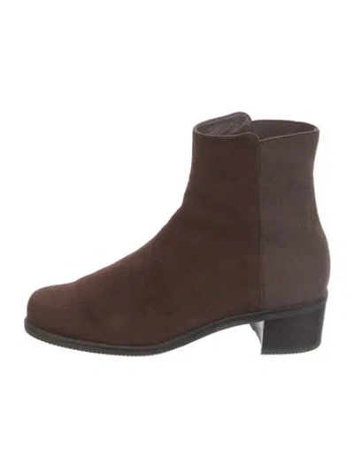 Pre-owned Stuart Weitzman Suede Boots In Brown