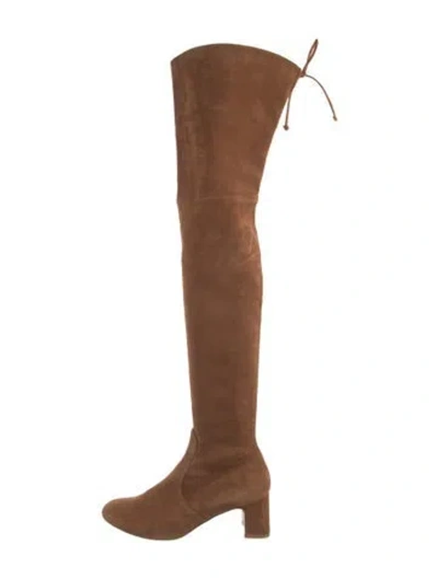 Pre-owned Stuart Weitzman Suede Boots In Brown