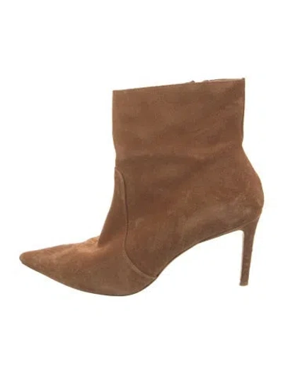 Pre-owned Stuart Weitzman Suede Boots In Brown