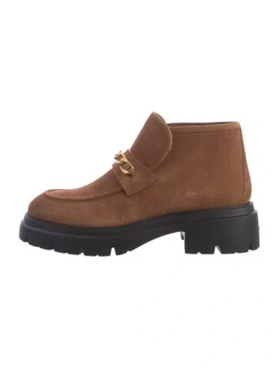 Pre-owned Stuart Weitzman Suede Boots In Brown