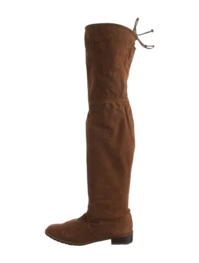 Pre-owned Stuart Weitzman Suede Boots In Brown