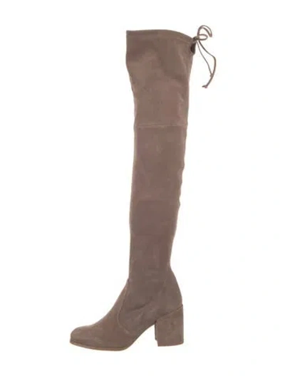 Pre-owned Stuart Weitzman Suede Boots In Brown