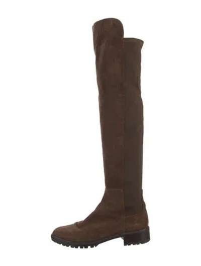 Pre-owned Stuart Weitzman Suede Boots In Brown