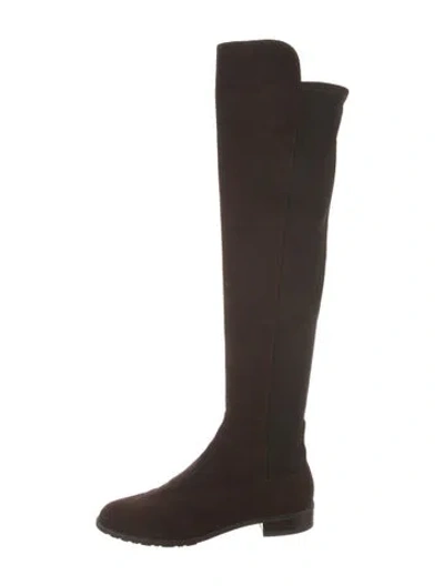 Pre-owned Stuart Weitzman Suede Boots In Brown
