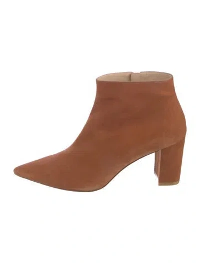 Pre-owned Stuart Weitzman Suede Boots In Brown