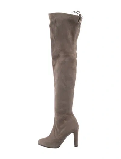 Pre-owned Stuart Weitzman Suede Boots In Brown