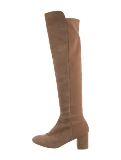 Pre-owned Stuart Weitzman Suede Boots In Brown