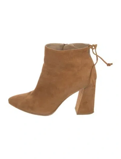 Pre-owned Stuart Weitzman Suede Boots In Brown