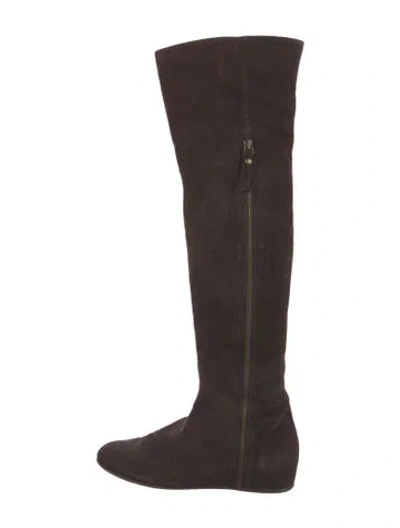Pre-owned Stuart Weitzman Suede Boots In Brown