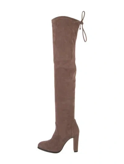 Pre-owned Stuart Weitzman Suede Boots In Brown