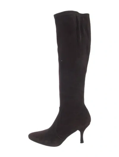 Pre-owned Stuart Weitzman Suede Boots In Brown