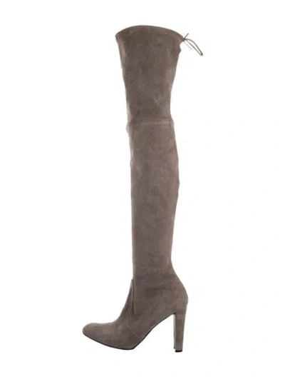 Pre-owned Stuart Weitzman Suede Boots In Brown