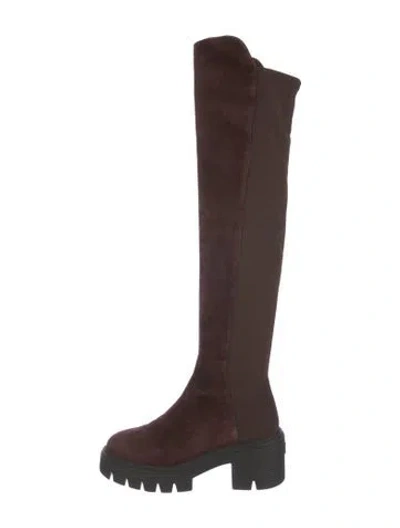 Pre-owned Stuart Weitzman Suede Boots In Brown