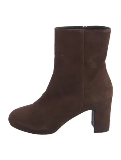 Pre-owned Stuart Weitzman Suede Boots In Brown