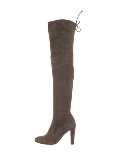Pre-owned Stuart Weitzman Suede Boots In Brown