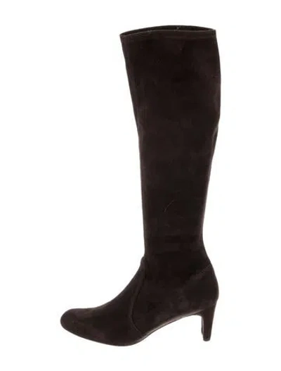 Pre-owned Stuart Weitzman Suede Boots In Brown