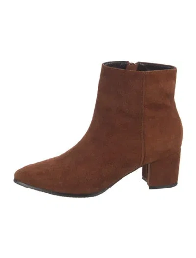 Pre-owned Stuart Weitzman Suede Boots In Brown