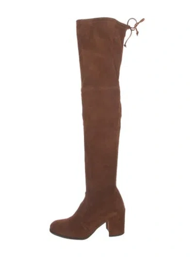 Pre-owned Stuart Weitzman Suede Boots In Brown