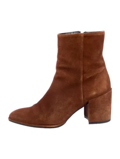 Pre-owned Stuart Weitzman Suede Boots In Brown