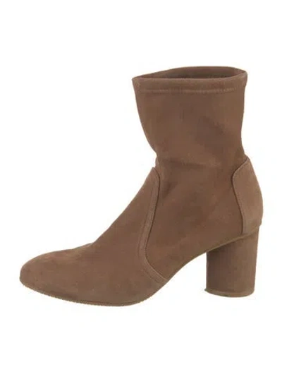 Pre-owned Stuart Weitzman Suede Boots In Brown
