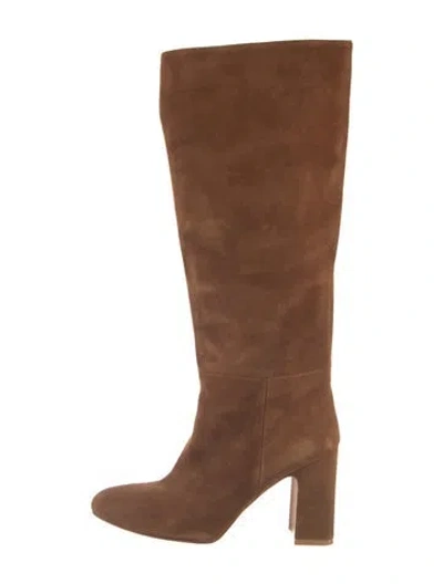 Pre-owned Stuart Weitzman Suede Boots In Brown