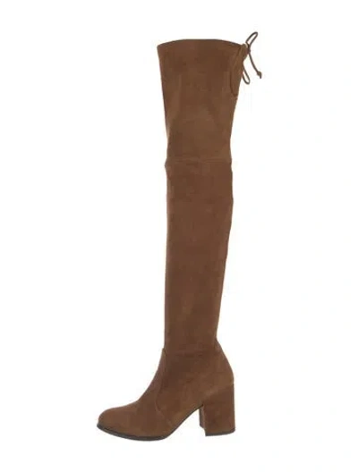 Pre-owned Stuart Weitzman Suede Boots In Brown