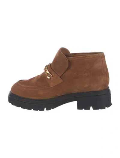 Pre-owned Stuart Weitzman Suede Boots In Brown