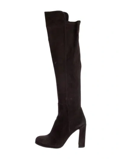 Pre-owned Stuart Weitzman Suede Boots In Brown