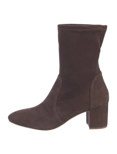 Pre-owned Stuart Weitzman Suede Boots In Brown