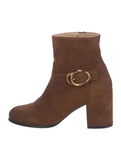 Pre-owned Stuart Weitzman Suede Boots In Brown