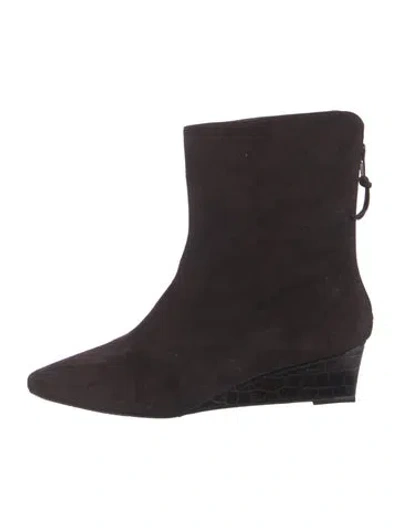 Pre-owned Stuart Weitzman Suede Boots In Brown