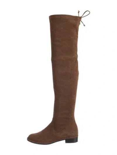 Pre-owned Stuart Weitzman Suede Boots In Brown