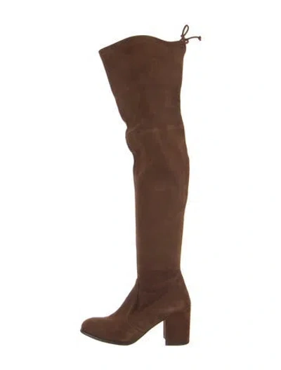 Pre-owned Stuart Weitzman Suede Boots In Brown