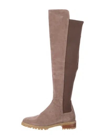 Pre-owned Stuart Weitzman Suede Boots In Brown