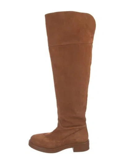 Pre-owned Stuart Weitzman Suede Boots In Brown