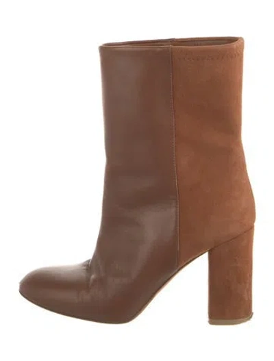 Pre-owned Stuart Weitzman Suede Boots In Brown