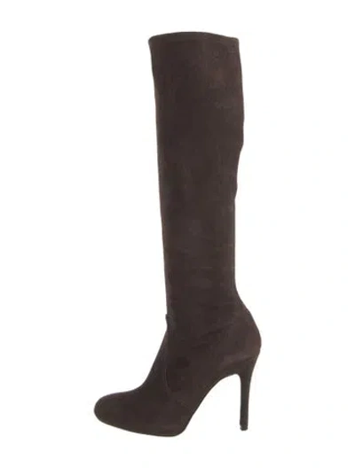 Pre-owned Stuart Weitzman Suede Boots In Brown