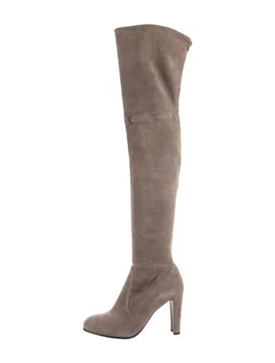 Pre-owned Stuart Weitzman Suede Boots In Brown