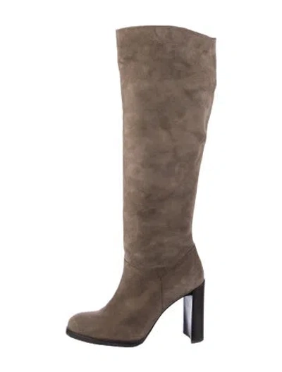 Pre-owned Stuart Weitzman Suede Boots In Brown