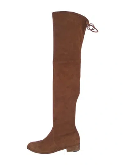 Pre-owned Stuart Weitzman Suede Boots In Brown