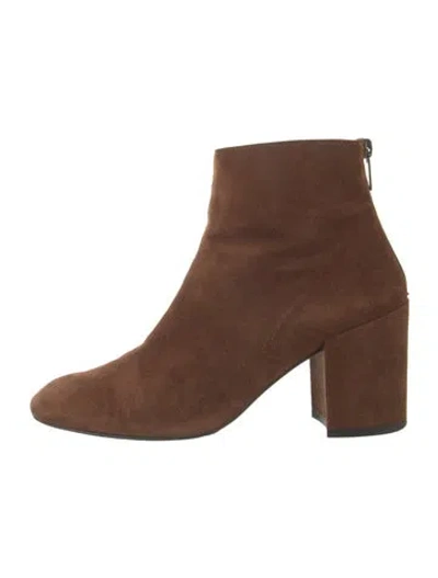 Pre-owned Stuart Weitzman Suede Boots In Brown
