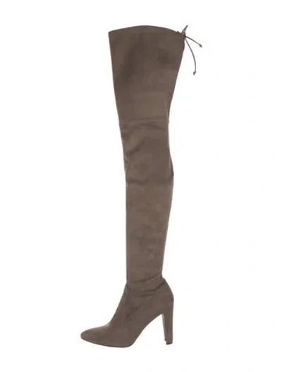 Pre-owned Stuart Weitzman Suede Boots In Brown