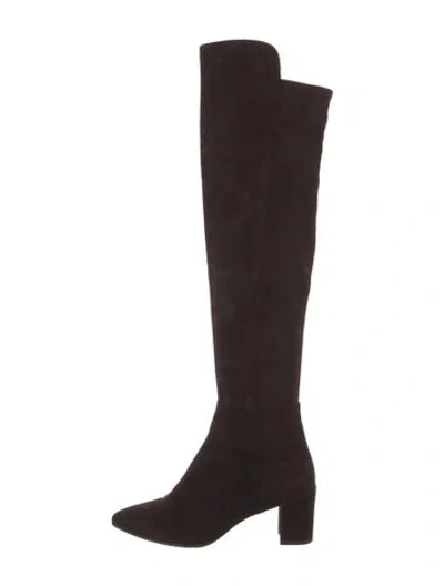 Pre-owned Stuart Weitzman Suede Boots In Brown