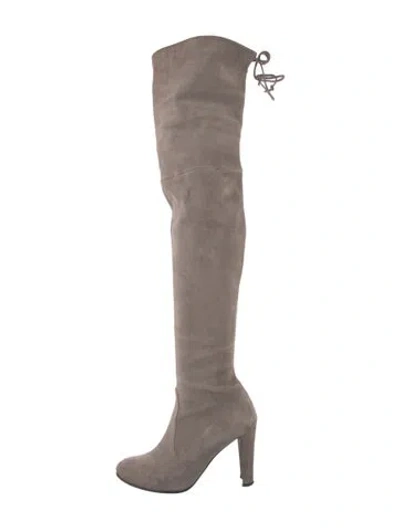 Pre-owned Stuart Weitzman Suede Boots In Brown